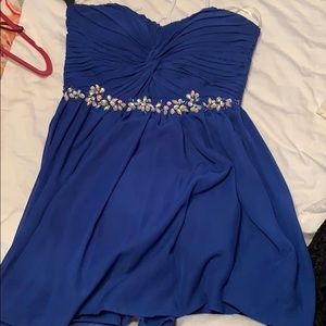 Steppin Out Blue Homecoming Dress